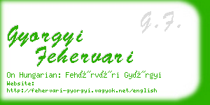 gyorgyi fehervari business card